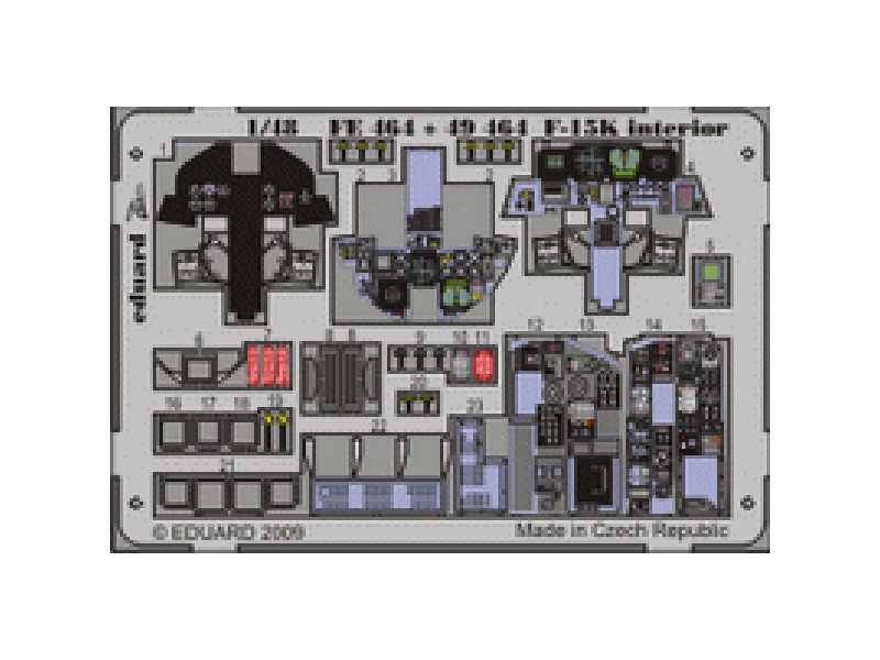 F-15K interior S. A. 1/48 - Academy Minicraft - blaszki - zdjęcie 1 F-15K interior S. A. 1/48 - Academy Minicraft - blaszki - zdjęcie 1