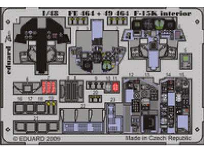  F-15K interior S. A. 1/48 - Academy Minicraft - blaszki - zdjęcie 1