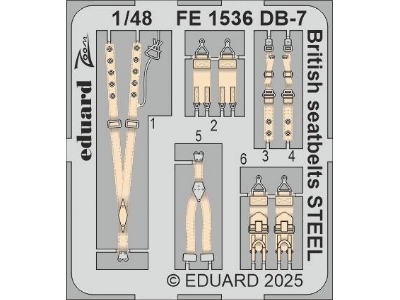 DB-7 Boston III British seatbelts STEEL 1/48 - HONG KONG MODELS - zdjęcie 1