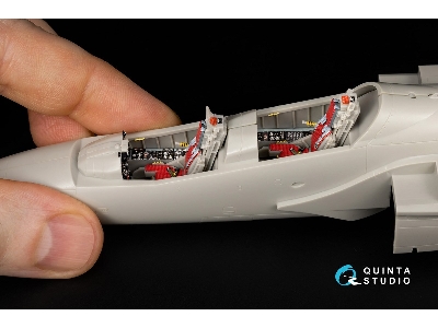 Kawasaki T-4 3d-printed & Coloured Interior On Decal Paper (Hasegawa) (With 3d-printed Resin Parts) - zdjęcie 3