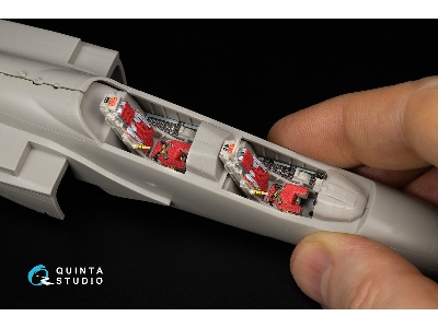 Kawasaki T-4 3d-printed & Coloured Interior On Decal Paper (Hasegawa) (With 3d-printed Resin Parts) - zdjęcie 4
