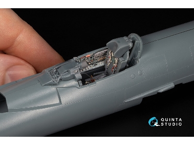 Mig-21r (Grey Cockpit Panels) 3d-printed & Coloured Interior On Decal Paper (Eduard) (With 3d-printed Resin Parts) - zdjęcie 5