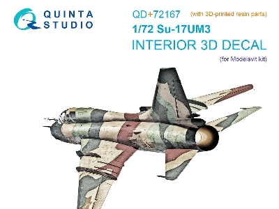 Su-17um3 3d-printed & Coloured Interior On Decal Paper (Modelsvit) (With 3d-printed Resin Part) - zdjęcie 1