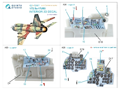 Su-17um3 3d-printed & Coloured Interior On Decal Paper (Modelsvit) (With 3d-printed Resin Part) - zdjęcie 4