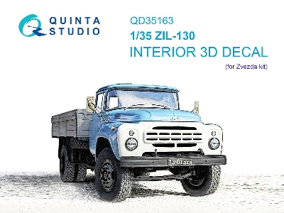 Zil-130 3d-printed & Coloured Interior On Decal Paper (Zvezda) - zdjęcie 1