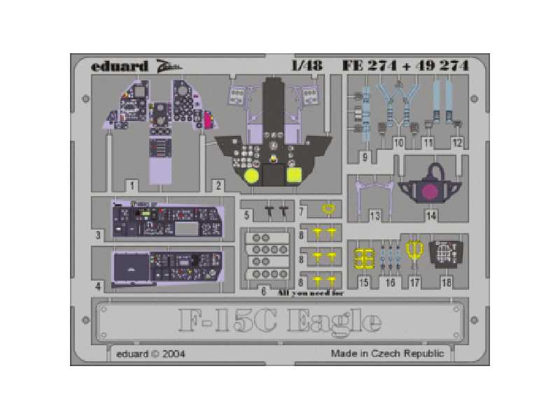 F-15C 1/48 - Hasegawa - blaszki - zdjęcie 1 F-15C 1/48 - Hasegawa - blaszki - zdjęcie 1