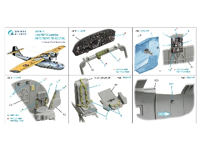 Pby-5 Catalina 3d-printed & Coloured Interior On Decal Paper (Revell/Monogram) - zdjęcie 11