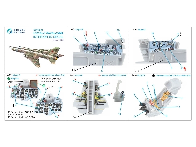 Su-17m4/Su-22m4 3d-printed & Coloured Interior On Decal Paper (Modelsvit) - zdjęcie 11