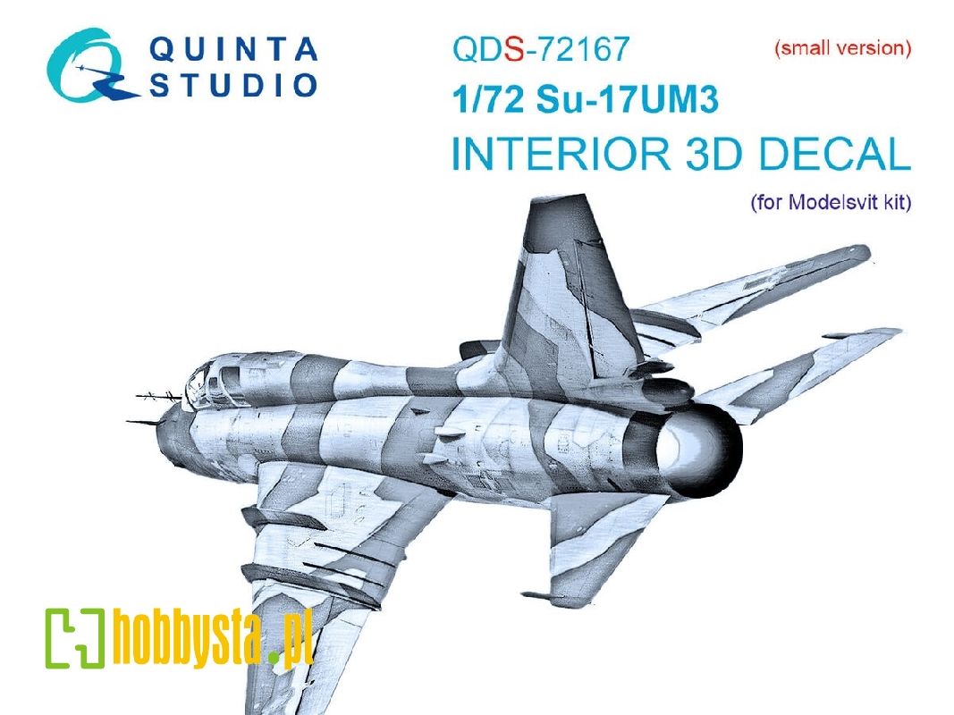 Su-17um3 3d-printed & Coloured Interior On Decal Paper (Modelsvit) (Small Version) - zdjęcie 1 Su-17um3 3d-printed & Coloured Interior On Decal Paper (Modelsvit) (Small Version) - zdjęcie 1