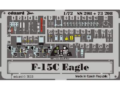  F-15C 1/72 - Hasegawa - blaszki - zdjęcie 1