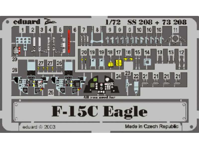  F-15C 1/72 - Hasegawa - blaszki - zdjęcie 1