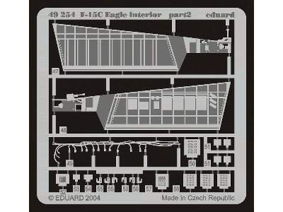  F-15C interior 1/48 - Academy Minicraft - blaszki - zdjęcie 4