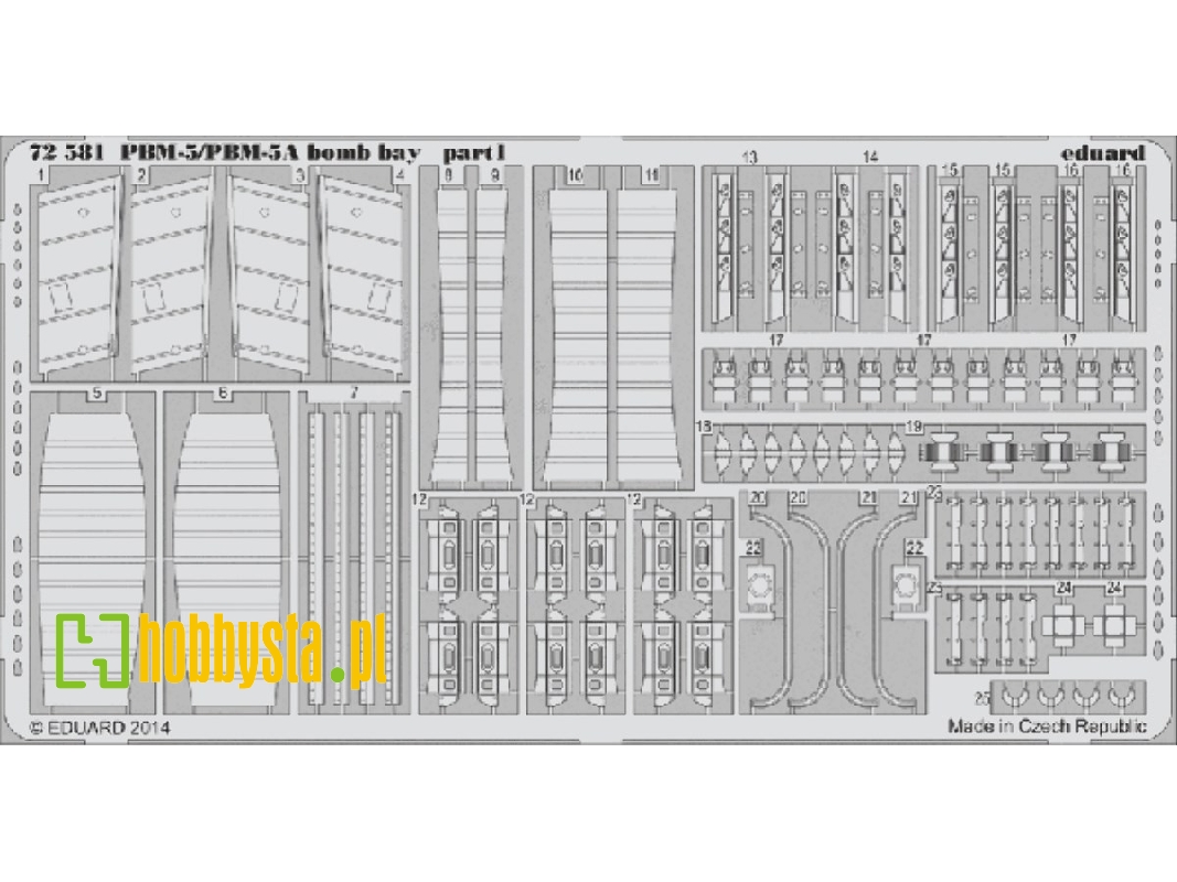 PBM-5/ PBM-5A bomb bay 1/72 - Minicraft - zdjęcie 1