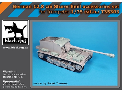 German 12,8cm Sturer Emil Accessories Set (For Trumpeter) - zdjęcie 1