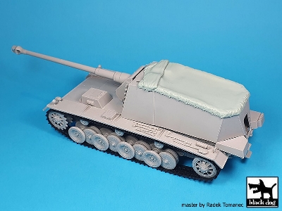 German 12,8cm Emil Canvas (For Trumpeter) - zdjęcie 2