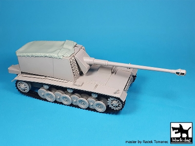 German 12,8cm Emil Canvas (For Trumpeter) - zdjęcie 3