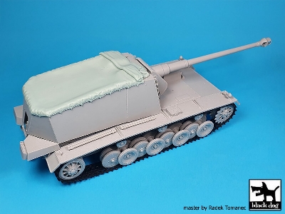German 12,8cm Emil Canvas (For Trumpeter) - zdjęcie 4