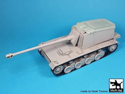 German 12,8cm Emil Canvas (For Trumpeter) - zdjęcie 5