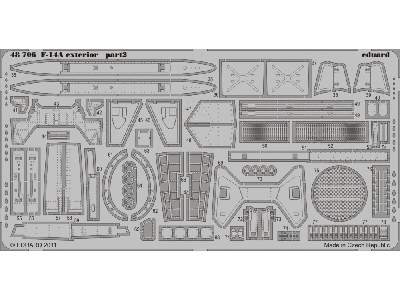  F-14A exterior 1/48 - Hobby Boss - blaszki - zdjęcie 3