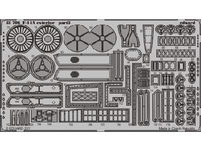  F-14A exterior 1/48 - Hobby Boss - blaszki - zdjęcie 4