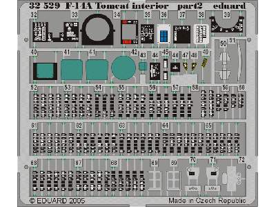  F-14A interior 1/32 - Tamiya - blaszki - zdjęcie 3