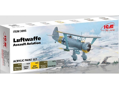 Acrylic Paint Set For Luftwaffe Assault Aviation - zdjęcie 1