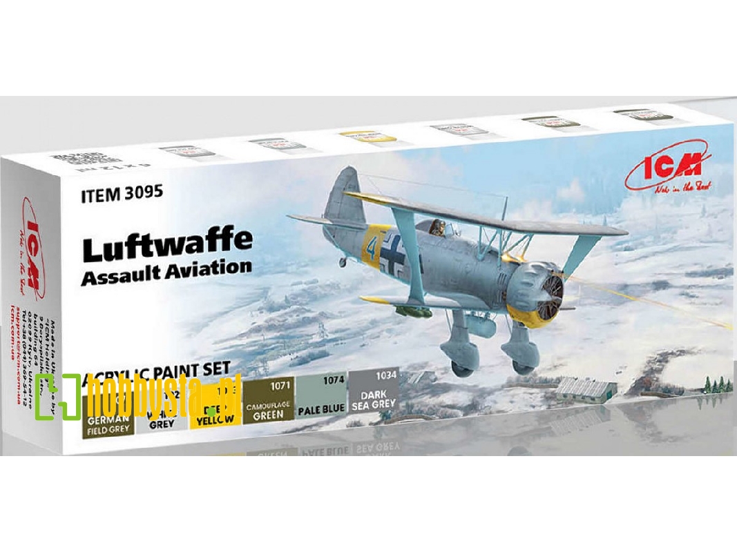 Acrylic Paint Set For Luftwaffe Assault Aviation - zdjęcie 1