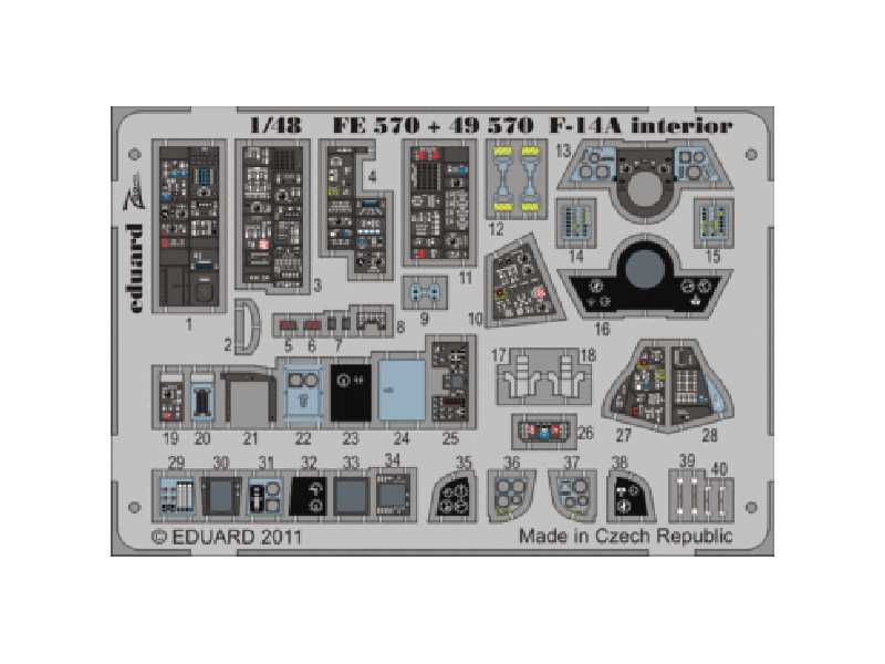 F-14A S. A. 1/48 - Hobby Boss - blaszki - zdjęcie 1 F-14A S. A. 1/48 - Hobby Boss - blaszki - zdjęcie 1