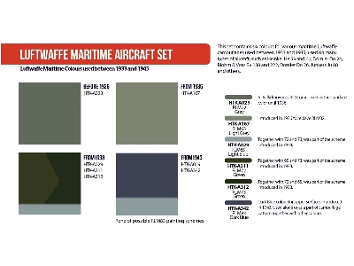 Htk-as120 Luftwaffe Maritime Aircraft Paint Set - zdjęcie 2