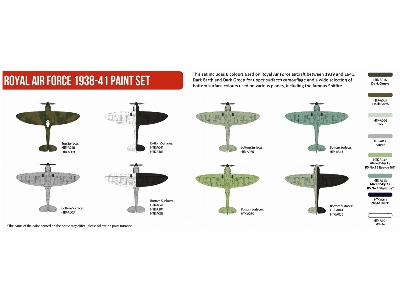 Htk-as121 Royal Airforce 1938 - 1941 Paint Set - zdjęcie 2