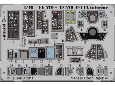  F-14A S. A. 1/48 - Hobby Boss - blaszki - zdjęcie 2