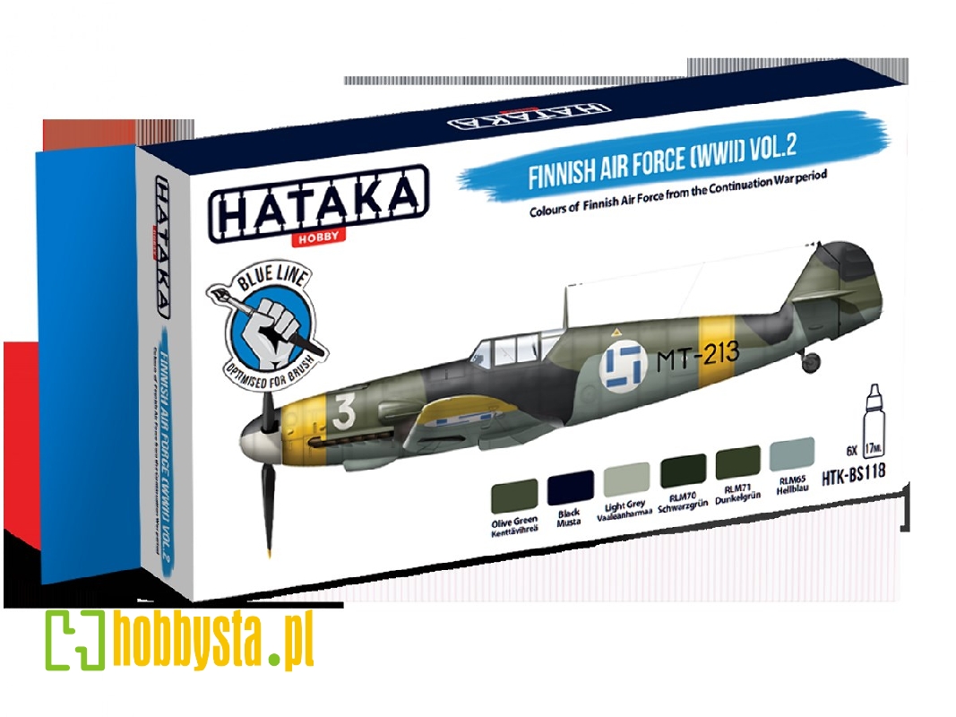 Htk-bs118 Finnish Air Force (Wwii) Vol. 2 Paint Set - zdjęcie 1 Htk-bs118 Finnish Air Force (Wwii) Vol. 2 Paint Set - zdjęcie 1