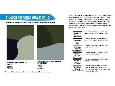 Htk-bs118 Finnish Air Force (Wwii) Vol. 2 Paint Set - zdjęcie 2