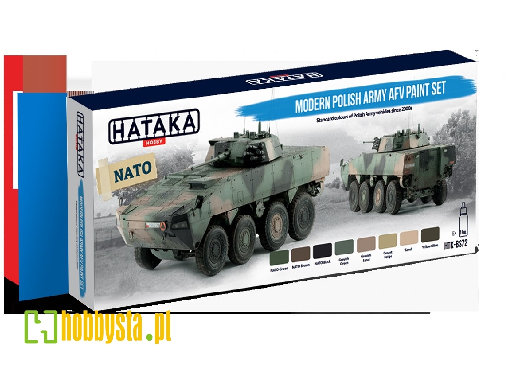 Htk-bs72 Modern Polish Army Afv Paint Set - zdjęcie 1 Htk-bs72 Modern Polish Army Afv Paint Set - zdjęcie 1