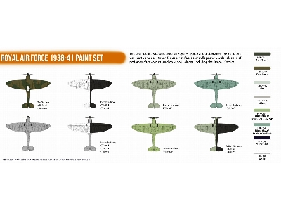 Htk-cs121 Royal Airforce 1938 - 1941 Paint Set - zdjęcie 2