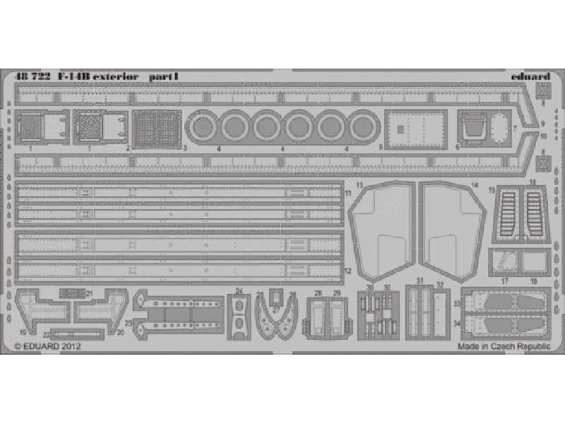 F-14B exterior 1/48 - Hobby Boss - blaszki - zdjęcie 1 F-14B exterior 1/48 - Hobby Boss - blaszki - zdjęcie 1