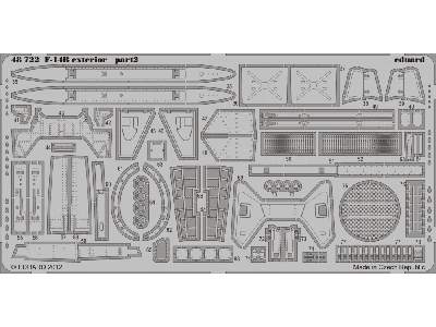  F-14B exterior 1/48 - Hobby Boss - blaszki - zdjęcie 3