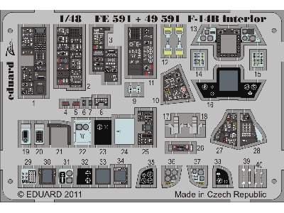  F-14B interior S. A 1/48 - Hobby Boss - blaszki - zdjęcie 2