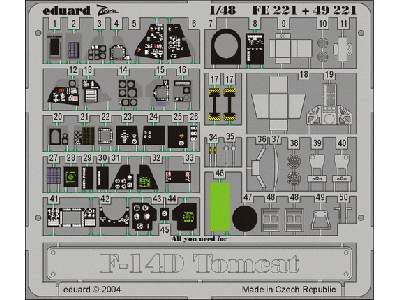  F-14D 1/48 - Hasegawa - blaszki - zdjęcie 2