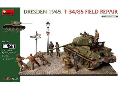 Dresden 1945 T-34/85 Field Repair - Big Set - zdjęcie 1