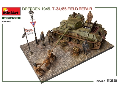 Dresden 1945 T-34/85 Field Repair - Big Set - zdjęcie 3