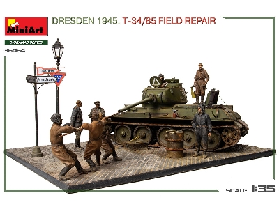 Dresden 1945 T-34/85 Field Repair - Big Set - zdjęcie 5