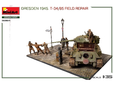 Dresden 1945 T-34/85 Field Repair - Big Set - zdjęcie 6