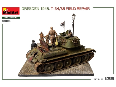 Dresden 1945 T-34/85 Field Repair - Big Set - zdjęcie 7