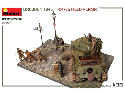 Dresden 1945 T-34/85 Field Repair - Big Set - zdjęcie 8