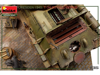 Dresden 1945 T-34/85 Field Repair - Big Set - zdjęcie 9