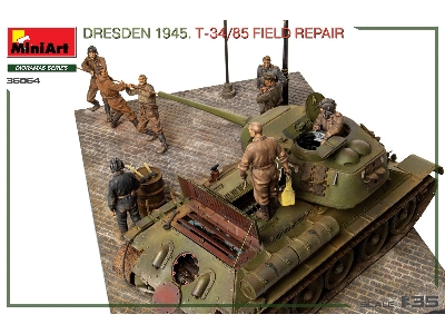 Dresden 1945 T-34/85 Field Repair - Big Set - zdjęcie 10