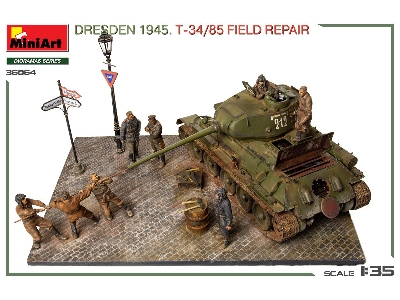 Dresden 1945 T-34/85 Field Repair - Big Set - zdjęcie 11