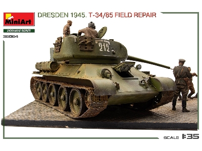 Dresden 1945 T-34/85 Field Repair - Big Set - zdjęcie 12