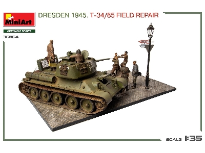 Dresden 1945 T-34/85 Field Repair - Big Set - zdjęcie 13